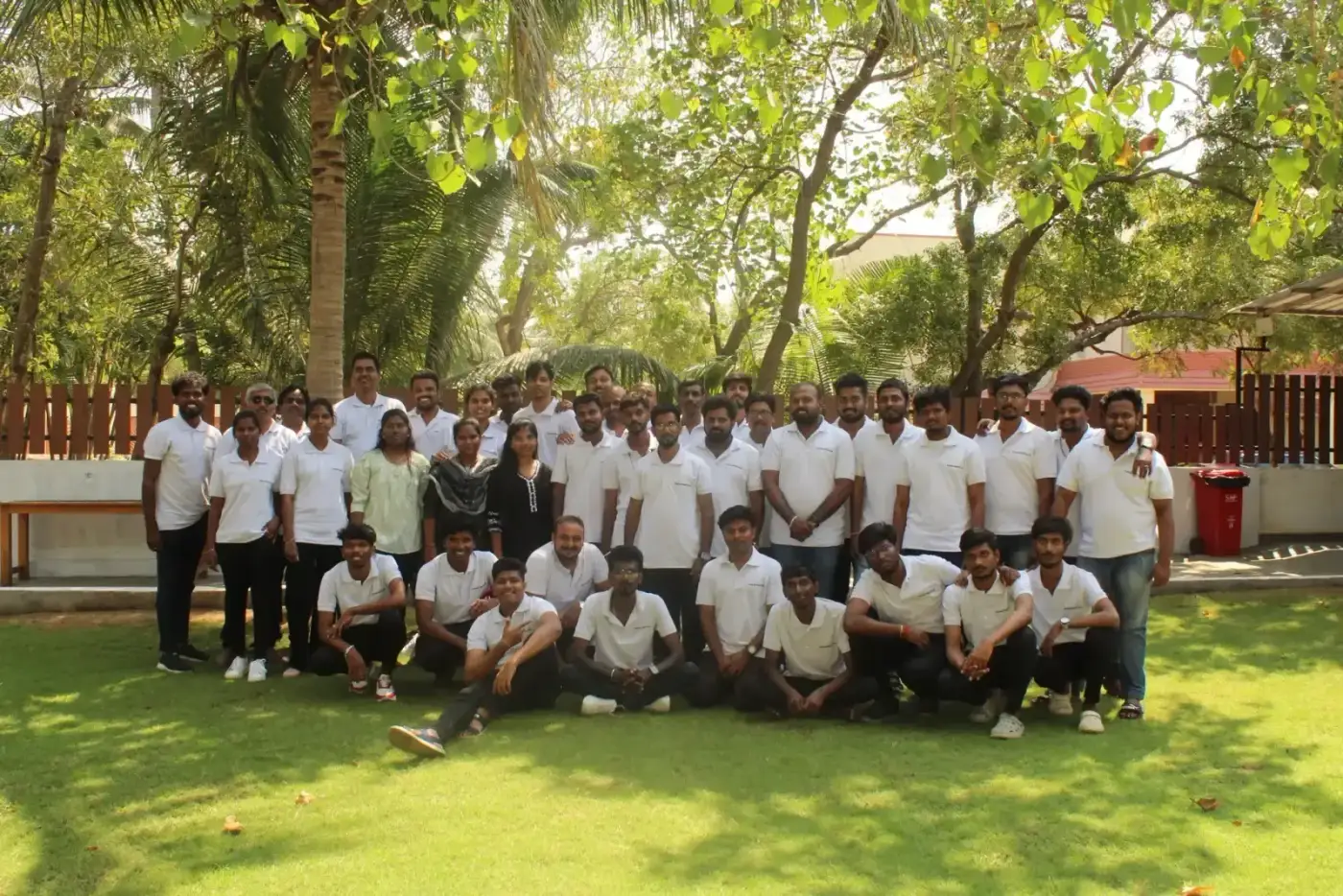 The Cratio team outdoors — Indian CRM software company building Lead Engagement CRM for SMB sales teams
